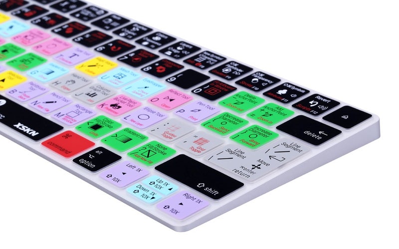 XSKN Illustrator Shortcut Silicone Keyboard Cover Skin for Apple 2015 Released Magic Keyboard A1644 MLA22LL/A MLA22B/A (Not fit for Other Models) - Image 4